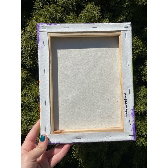 Grateful Dead Bear Canvas | Hand Painted | 8in x 10in - Picture 6 of 6